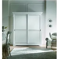 Picture Large wooden wardrobe with sliding doors for the bedroom