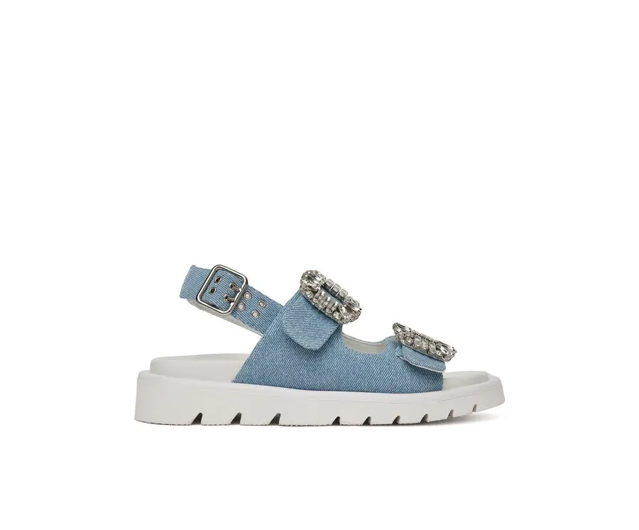 obrazek 1 Eva Minge Sandały SNOWDROP-I75-563 Niebieski