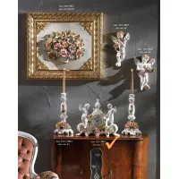 Zdjęcie Zegar z aniołkami wykonany z ceramiki - Ceramiche Sonda