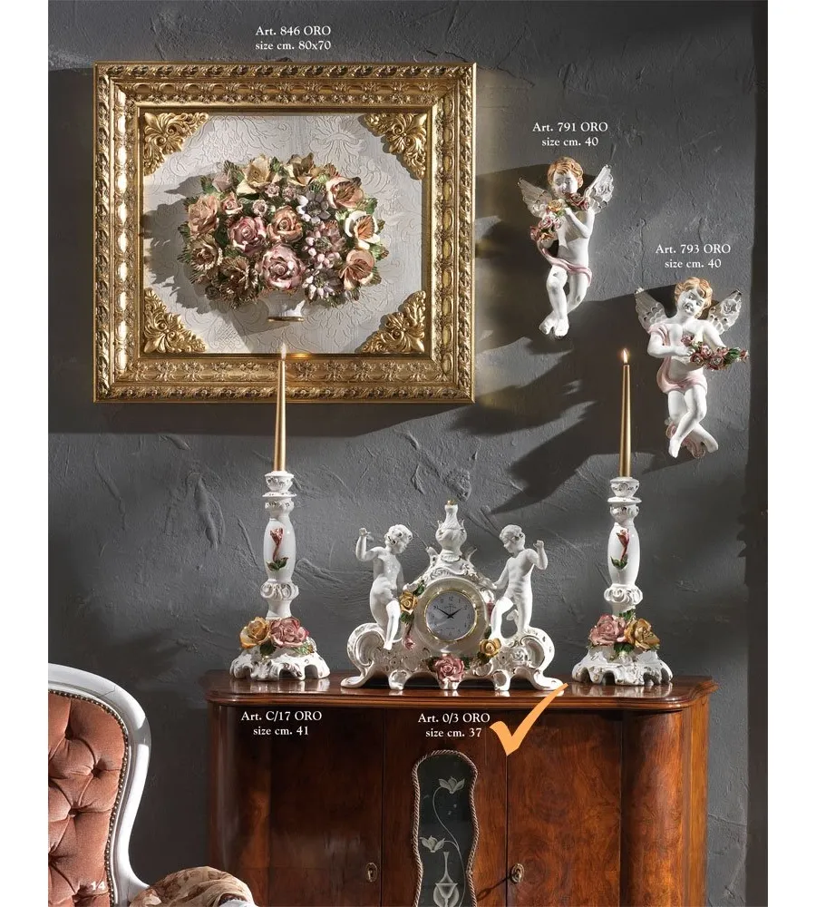picture 1 Clock made of ceramics