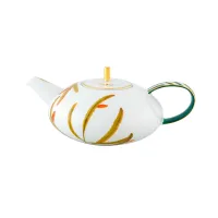 Picture Amazōnia porcelain tea pot with a delicate decorative plant motif - Vista Alegre