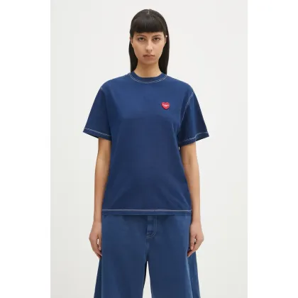 Zdjęcie Carhartt WIP t-shirt bawełniany S/S Ingo T-Shirt damski kolor niebieski I034648