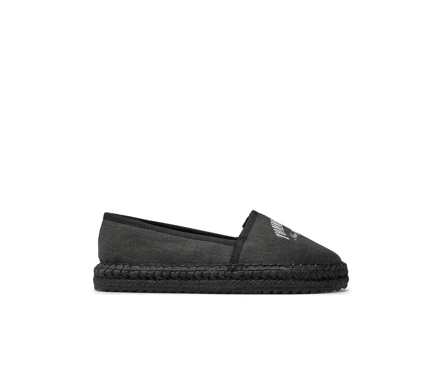 obrazek 1 Tommy Jeans Espadryle Tjw Varsity Espadrille EN0EN02470 Czarny