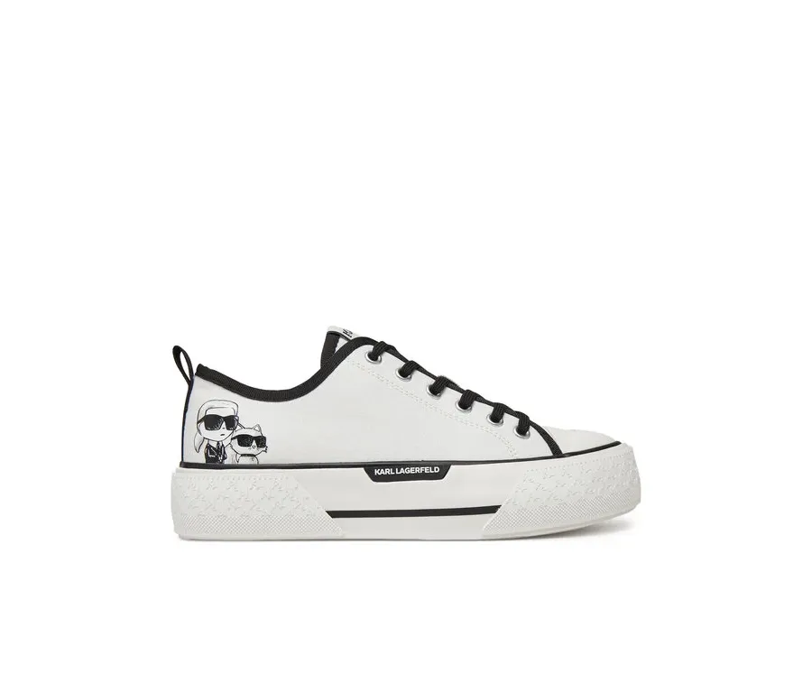 obrazek 1 KARL LAGERFELD Trampki KL60614T Biały