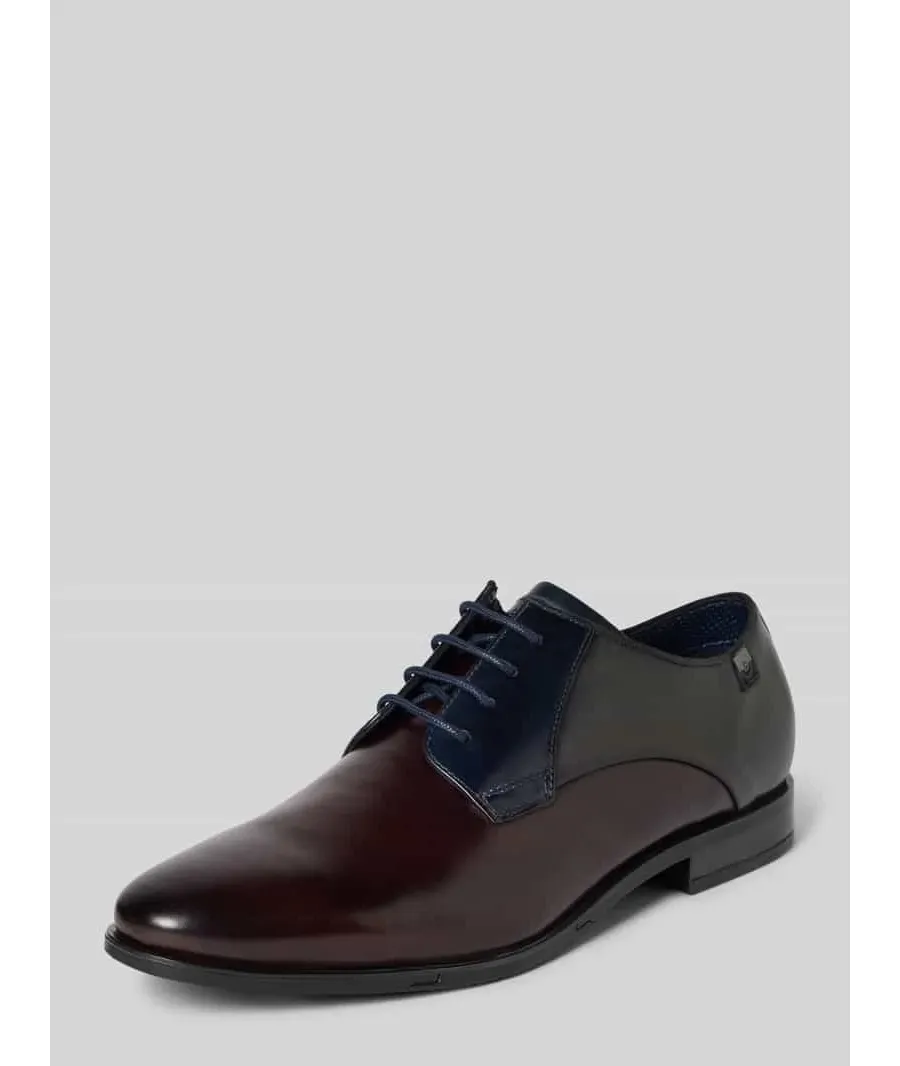 obrazek 1 Buty derby skórzane z detalem z logo model ‘Gapo’