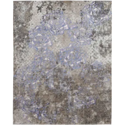 Picture Elegant purple-gray exclusive 3D carpet - SEDUCTION 840178A
