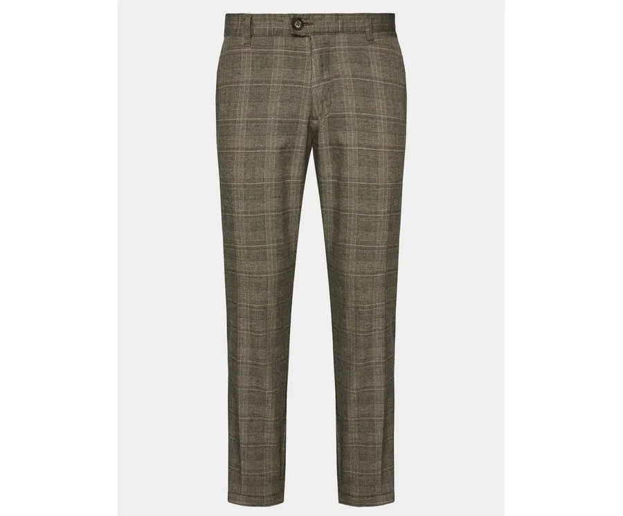 obrazek 1 Redefined Rebel Chinosy Ercan 196045 Brązowy Slim Fit