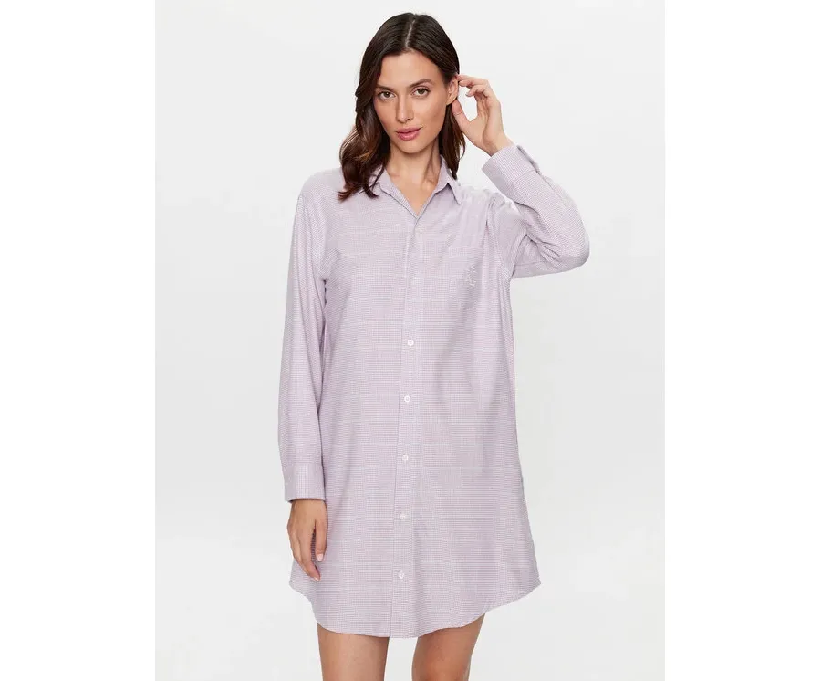 obrazek 1 Lauren Ralph Lauren Koszula nocna ILN32271 Fioletowy Regular Fit LAUREN RALPH LAUREN