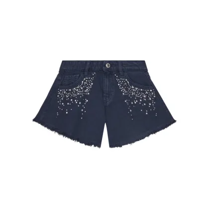 Zdjęcie Guess Szorty jeansowe J5RD16 WH1T0 Granatowy Relaxed Fit