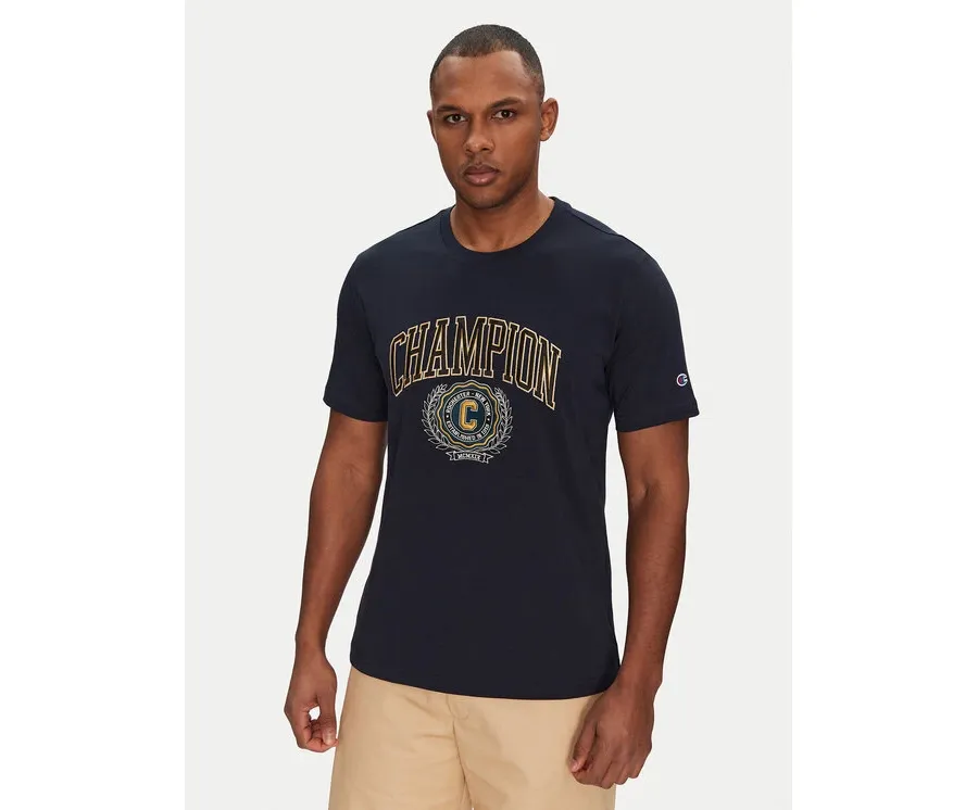 obrazek 1 Champion T-Shirt 221174 Granatowy Regular Fit