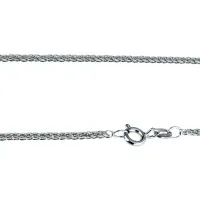 Picture Italian beautiful braided necklace 45 cm