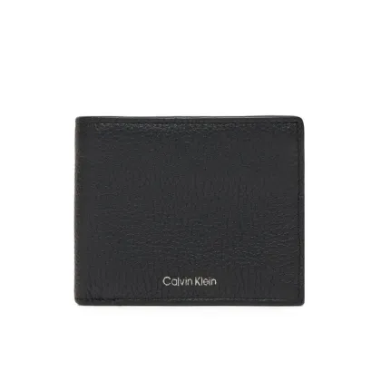 Zdjęcie Calvin Klein Duży Portfel Męski Ck Leather Billfold W Zip Coin LV04D1028G Czarny