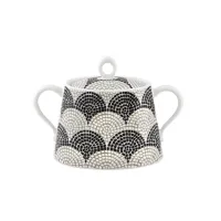 Picture Stylish sugar bowl made of porcelain with a mosaic motif - Vista Alegre