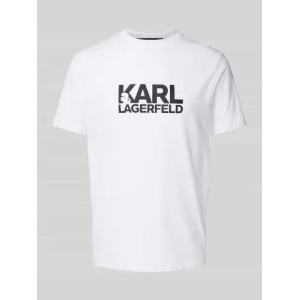 Zdjęcie KARL LAGERFELD T-Shirt 755087 551235 Biały Regular Fit