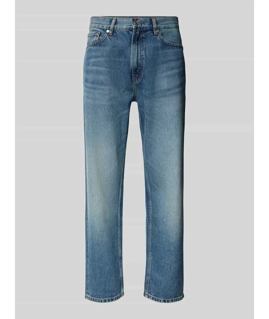 obrazek 1 Jeansy o kroju relaxed tapered fit z 5 kieszeniami model ‘838’