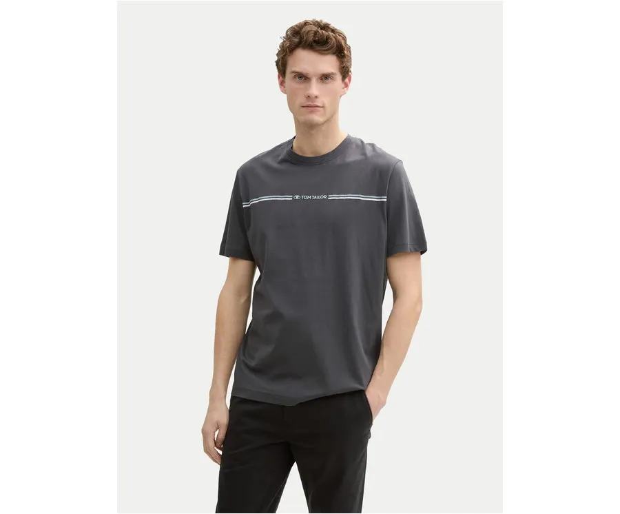 obrazek 1 Tom Tailor T-Shirt 1037803 Szary Regular Fit