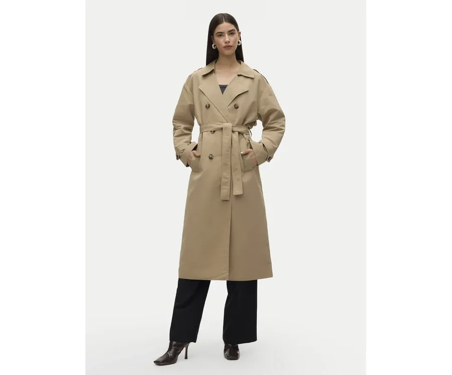 obrazek 1 Vero Moda Trencz Chloe 10300263 Beżowy Regular Fit