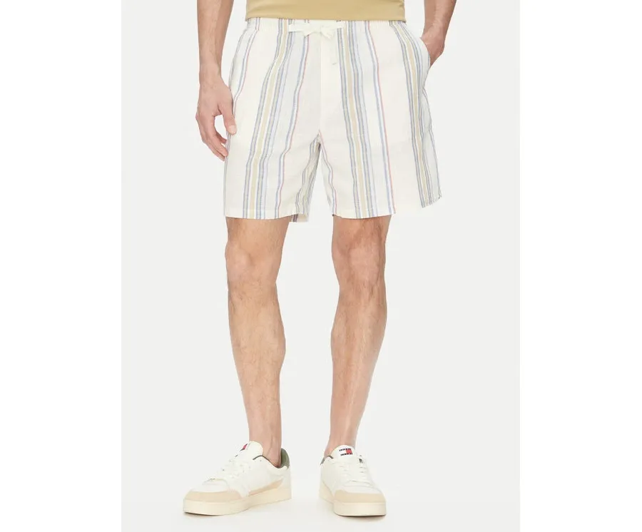 obrazek 1 Tommy Hilfiger Szorty materiałowe DM0DM21948 Écru Regular Fit