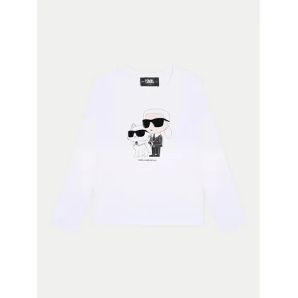 Zdjęcie Karl Lagerfeld Kids Bluzka Z30209 D Biały Regular Fit