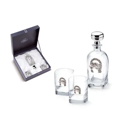 Zdjęcie Elegancki zestaw 2 szklanek i karafki do whisky