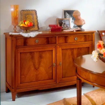 Zdjęcie Przepiękny włoski kredens z drewna litego