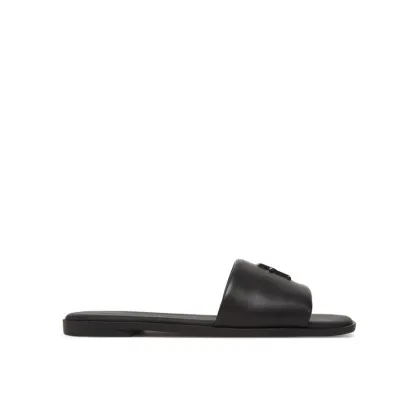 Zdjęcie Tommy Hilfiger Klapki Th Logo Hardware Leather Mule FW0FW08806 Czarny