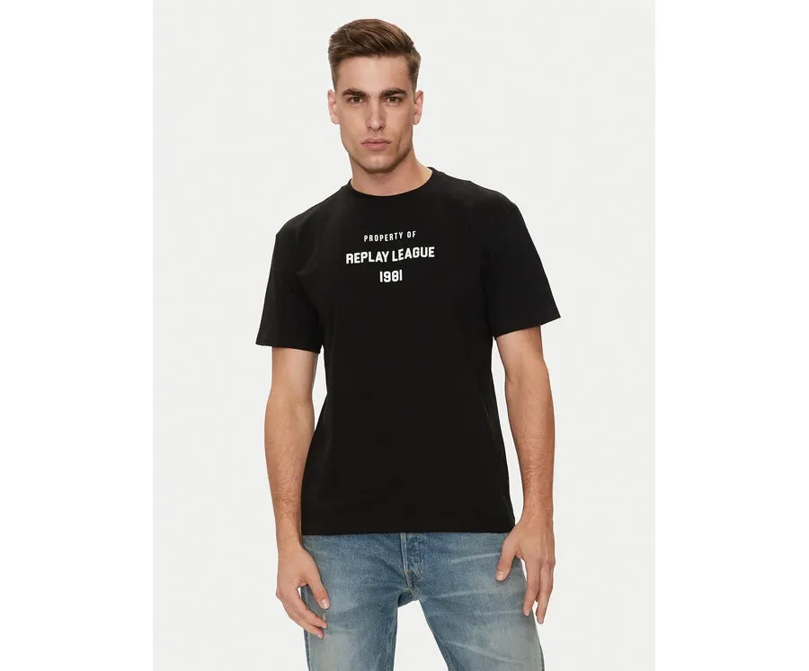 obrazek 1 Replay T-Shirt M6925 .000.23608P Czarny Regular Fit REPLAY