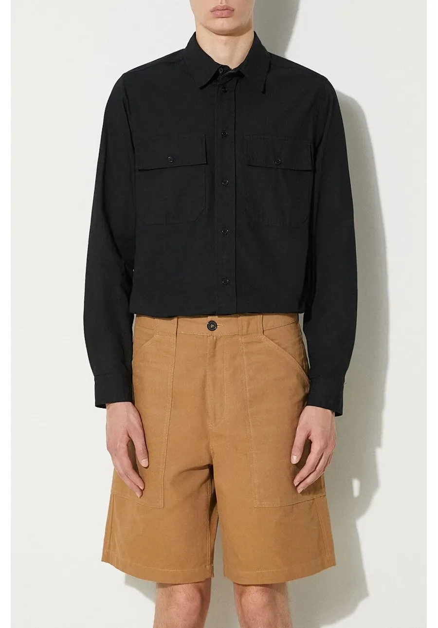 obrazek 1 A.P.C. szorty bawełniane kolor brązowy COGBJ.H10179-CARAMEL