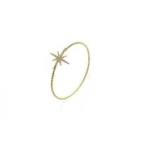 Picture Prestigious bracelet in 18-carat gold-plated silver with white zircons