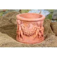 Zdjęcie Dekoracyjna donica na kwiaty wykonana z terakoty - Fornace Masini