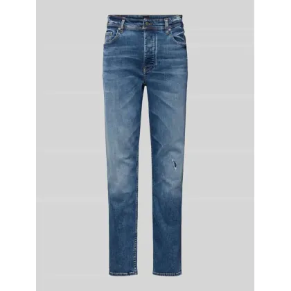 Zdjęcie Jeansy o kroju tapered fit z 5 kieszeniami model ‘TABER’