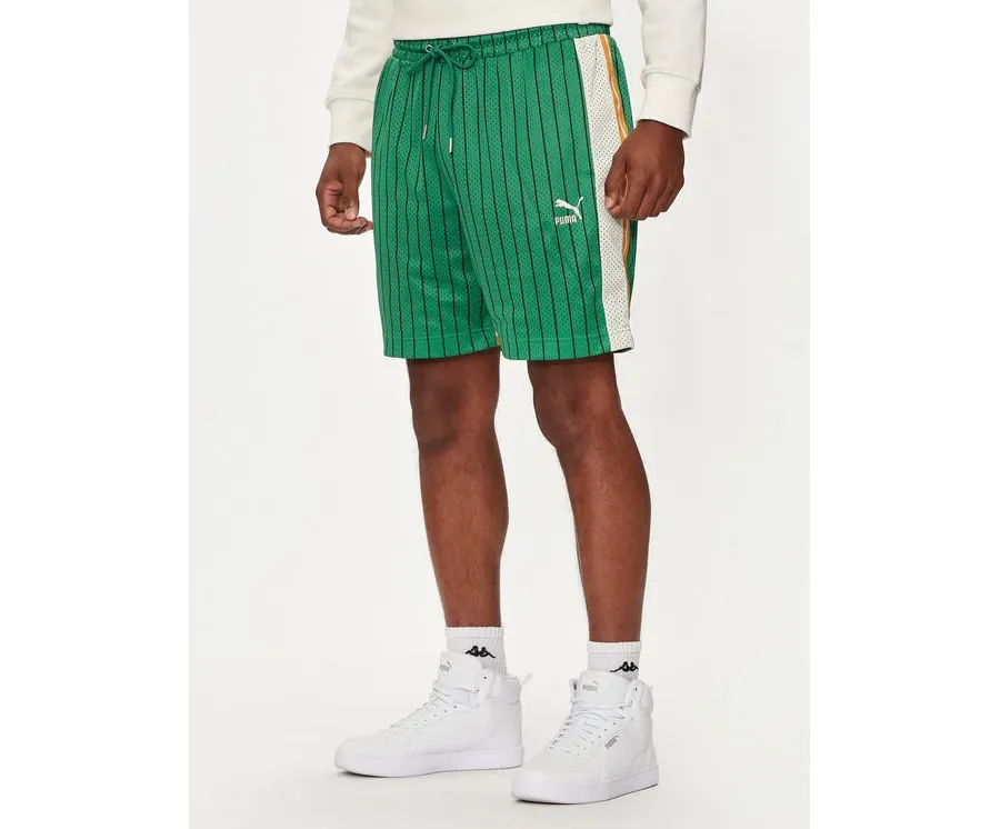 obrazek 1 Puma Szorty sportowe T7 624394 Zielony Relaxed Fit