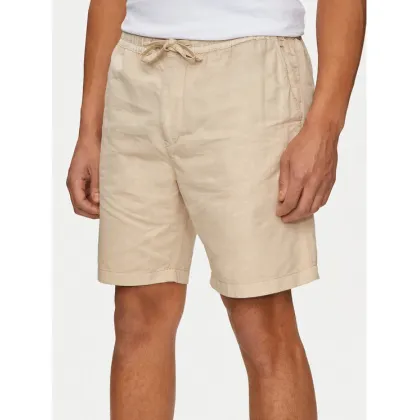 Zdjęcie Pepe Jeans Szorty materiałowe Relaxed Linen Smart Shorts PM801093 Beżowy Regular Fit