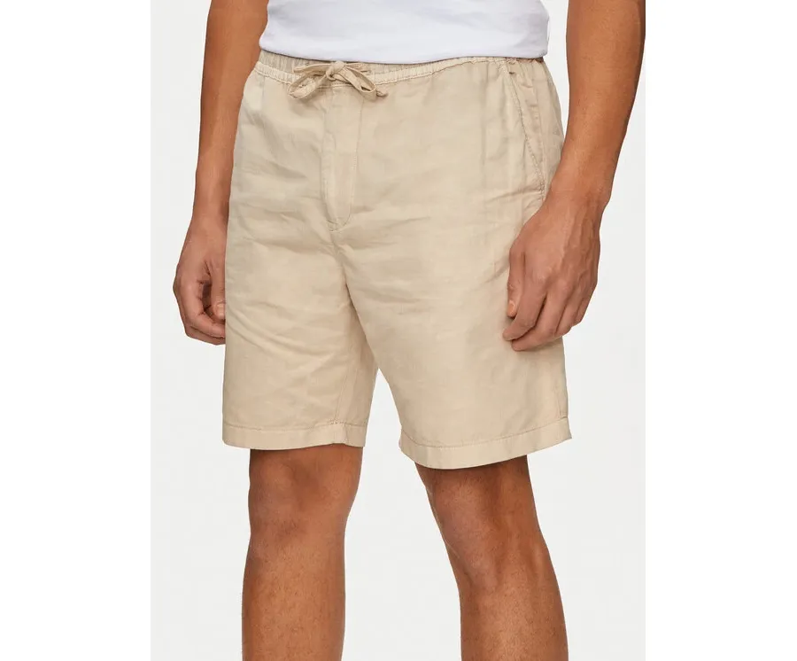 obrazek 1 Pepe Jeans Szorty materiałowe Relaxed Linen Smart Shorts PM801093 Beżowy Regular Fit