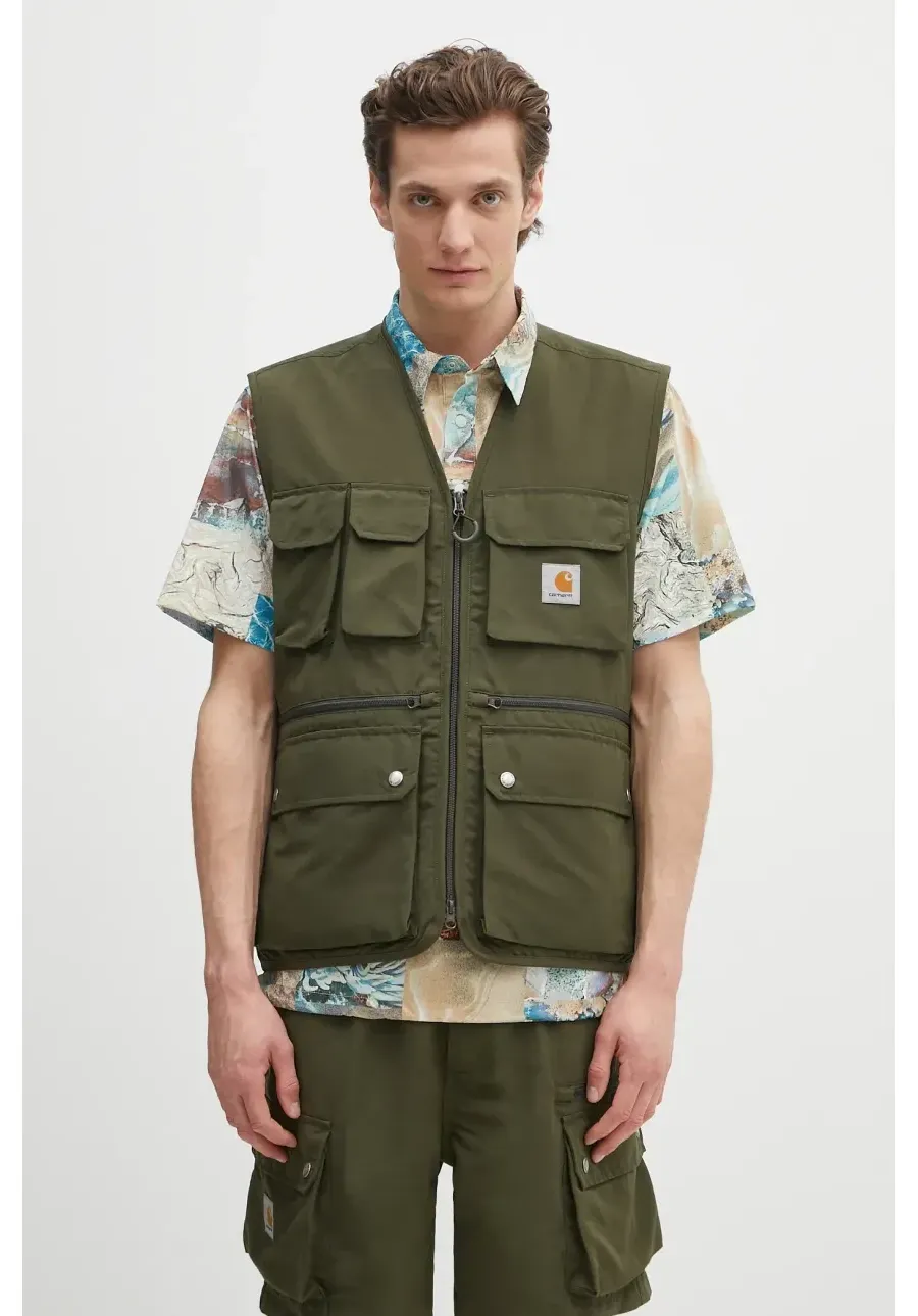 obrazek 1 Carhartt WIP bezrękawnik Irwin Vest męski kolor zielony przejściowy I034505.41XX