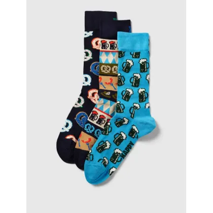 Zdjęcie Skarpety z nadrukiem na całej powierzchni w zestawie 3 szt. model ‘Oktoberfest’