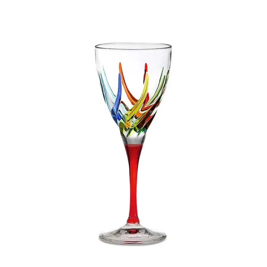 obrazek 1 Artystycznie malowany komplet 6 kieliszków do wina (185 ml)