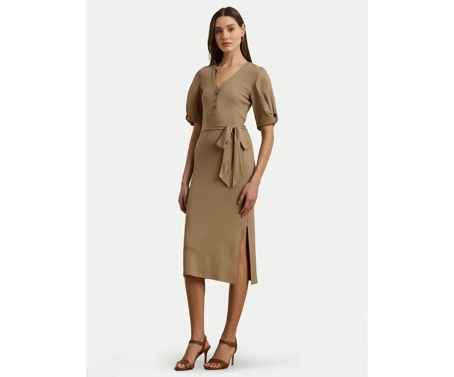 obrazek 1 LAUREN RALPH LAUREN Sukienka codzienna 250964070002 Beżowy Slim Fit