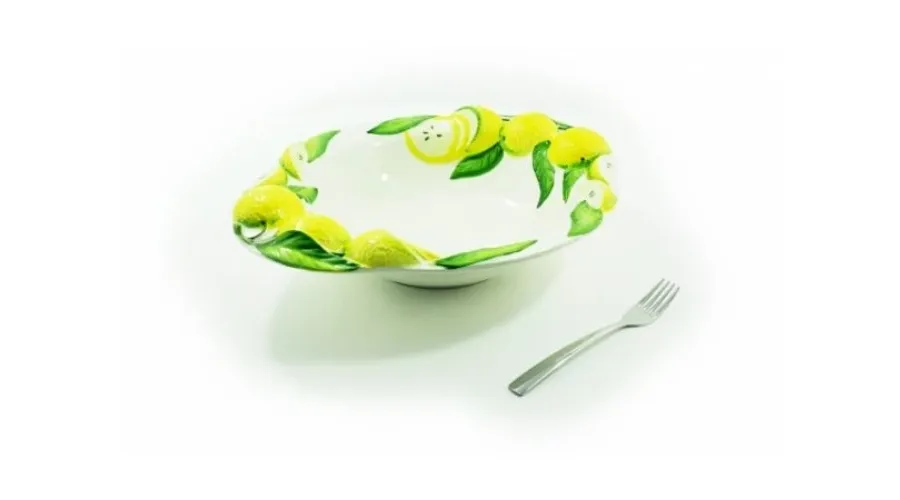 obrazek 2 Duża ceramiczna miska zdobiona motywem cytryn - Le Ceramiche