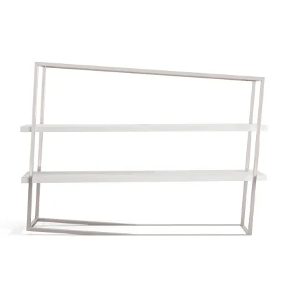 Picture Portuguese bookshelf made of white lacquered wood