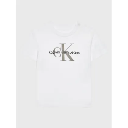 Zdjęcie Calvin Klein Jeans T-Shirt Monogram IN0IN00001 Biały Regular Fit