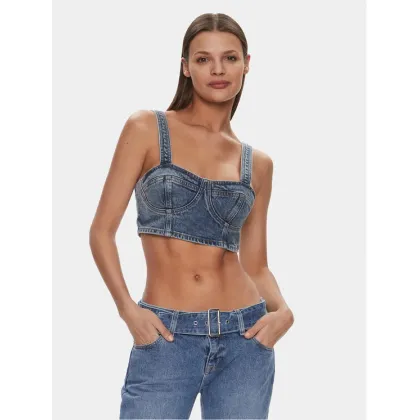 Zdjęcie Tommy Jeans Top DW0DW17065 Niebieski Slim Fit