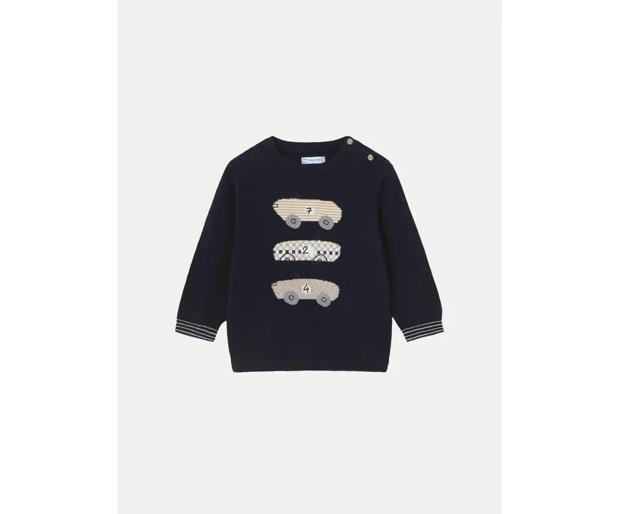 obrazek 1 Mayoral Sweter 2313 Granatowy Regular Fit