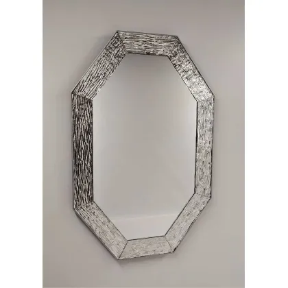 Zdjęcie Niepowtarzalne nowoczesne lustro weneckie z ramą ze szkła Murano