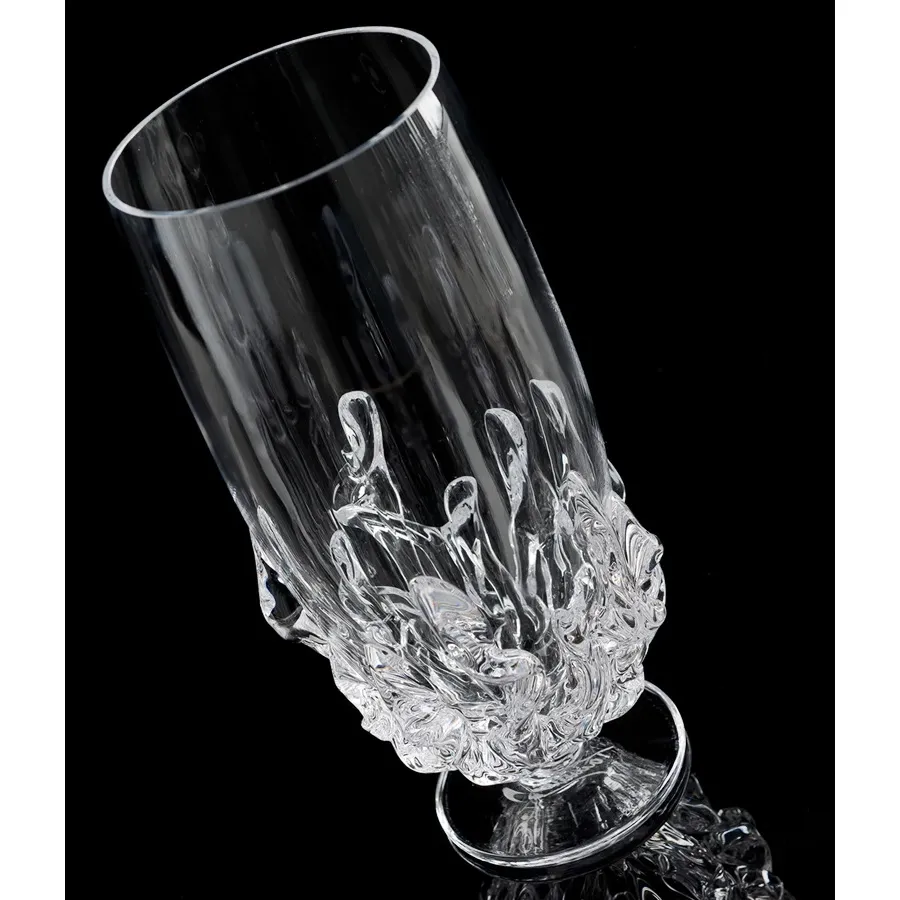 picture 2 Baronial red wine glass with flames imitation