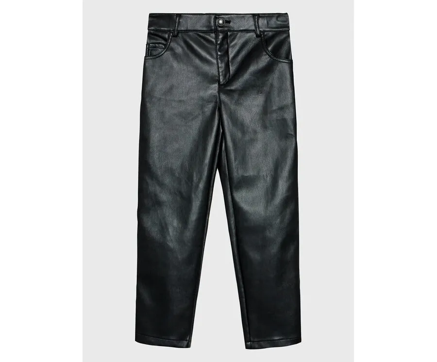 obrazek 1 Guess Spodnie z imitacji skóry J3RB17 WF8P0 Czarny Regular Fit