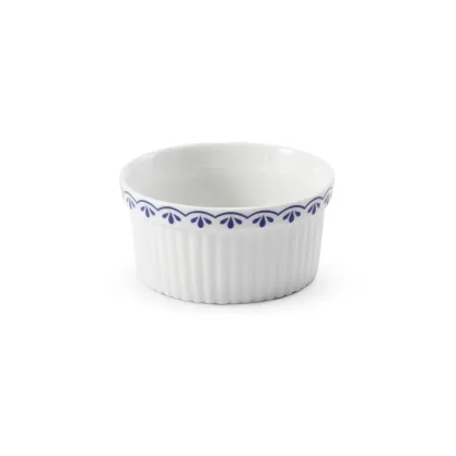 Zdjęcie Oryginalna foremka do pieczenia z porcelany z niebieskim zdobieniem – Leander