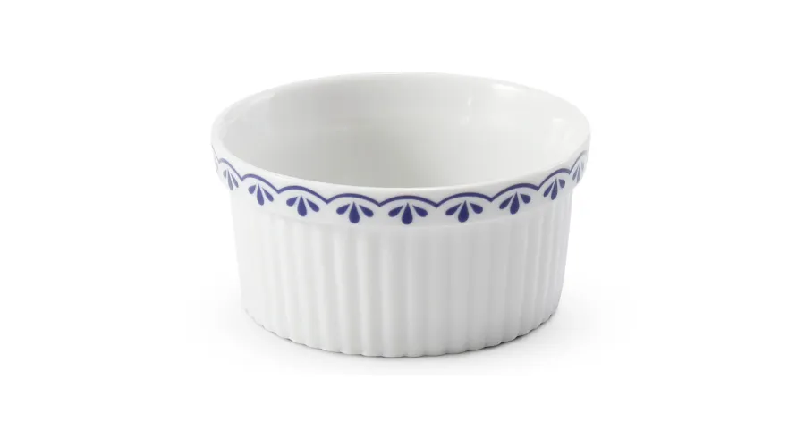 obrazek 1 Oryginalna foremka do pieczenia z porcelany z niebieskim zdobieniem – Leander
