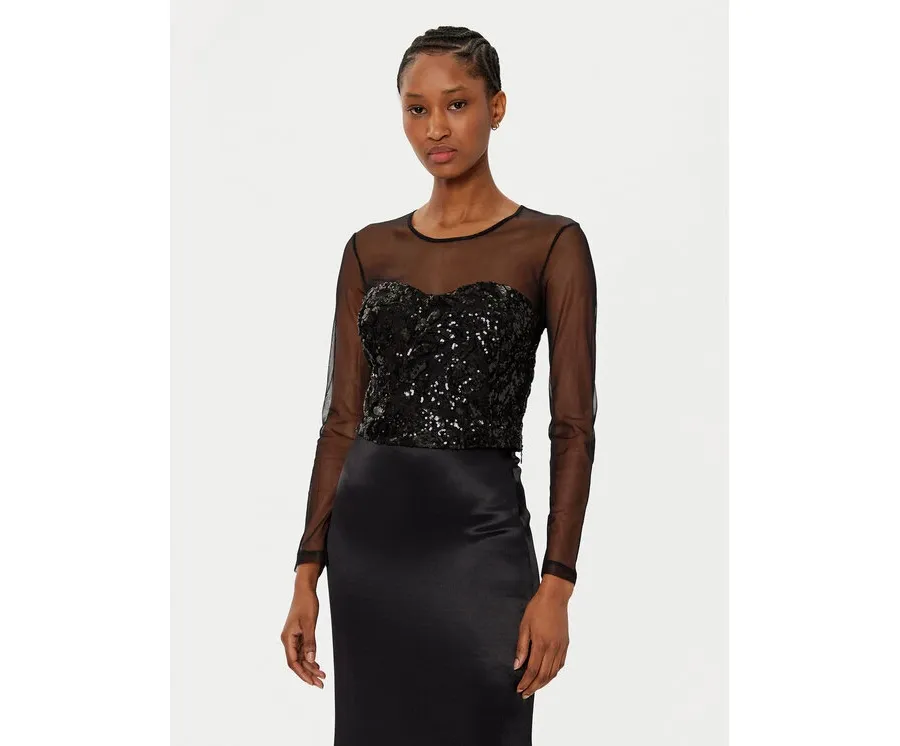 obrazek 1 Rinascimento Bluzka CFC0019767002 Czarny Regular Fit