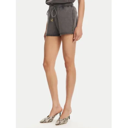 Zdjęcie Just Cavalli Szorty sportowe 78PADE10 Czarny Loose Fit